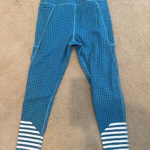 Addison Bay Textured Blue Leggings